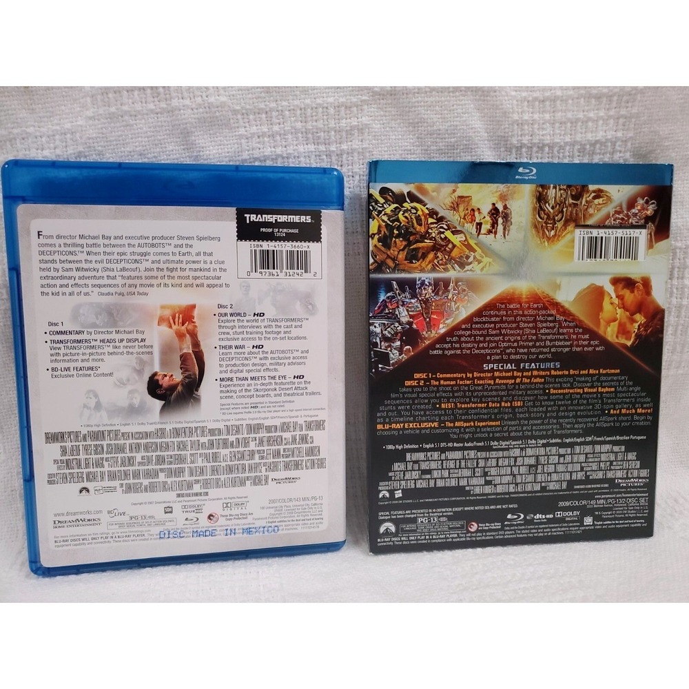 Transformers Transformers: Revenge of the Fallen‎ (Two-Movie 4 Disc set)) [ - Picture 4 of 4